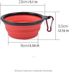 Foldable Silicone Pet Feed Bowl