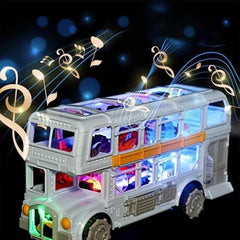 Retro Bus Double Decker Bus Model Toy Sound